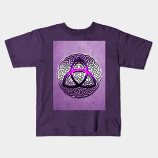 Purple triquetra Kids T-Shirt